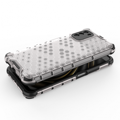 Dėklas Honeycomb Case TPU Xiaomi Poco M3 / Xiaomi Redmi 9T Skaidrus 2