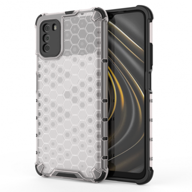 Dėklas Honeycomb Case TPU Xiaomi Poco M3 / Xiaomi Redmi 9T Skaidrus