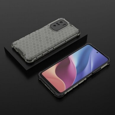 Dėklas Honeycomb Xiaomi Redmi K40 Pro+ / K40 Pro / K40 / Poco F3 Juodas 2