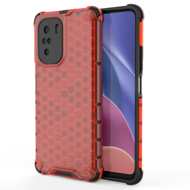 Dėklas Honeycomb Xiaomi Redmi K40 Pro+ / K40 Pro / K40 / Poco F3 Raudonas