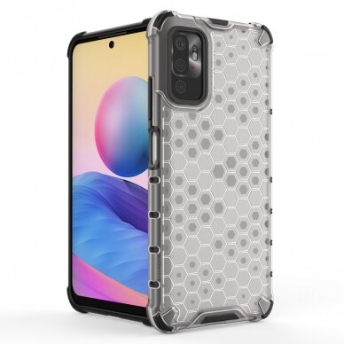 Dėklas Honeycomb Case Xiaomi Redmi Note 10 5G / Poco M3 Pro juodas 2