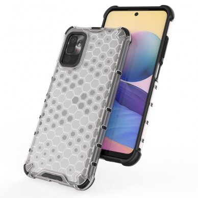 Dėklas Honeycomb Case Xiaomi Redmi Note 10 5G / Poco M3 Pro juodas 7