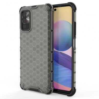 Dėklas Honeycomb Case Xiaomi Redmi Note 10 5G / Poco M3 Pro juodas