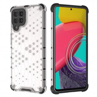 Dėklas Honeycomb case armored Samsung Galaxy M53 5G Juodas 18