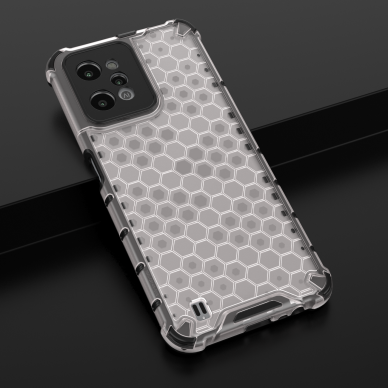 Dėklas Honeycomb case armored Realme C31 Permatomas 19