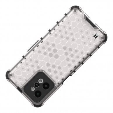 Dėklas Honeycomb case armored Realme C31 Permatomas 5