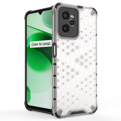 Dėklas Honeycomb case armored Realme C35 Permatomas 1