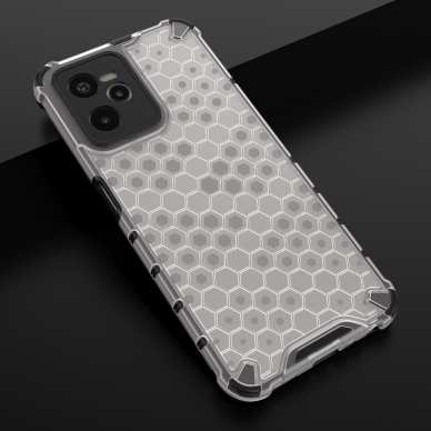 Dėklas Honeycomb case armored Realme C35 Permatomas 19