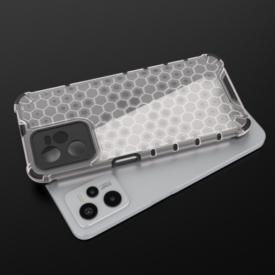 Dėklas Honeycomb case armored Realme C35 Permatomas 7