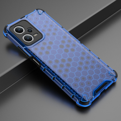 Dėklas Honeycomb Xiaomi Redmi Note 12 5G / Poco X5 5G armored hybrid case Mėlynas 2