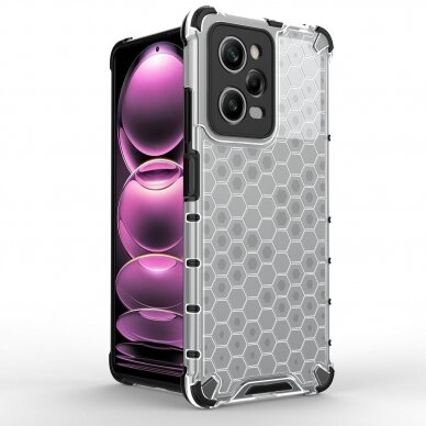 Dėklas Honeycomb Xiaomi Redmi Note 12 Pro / Poco X5 Pro 5G armored hybrid cover Juodas 6