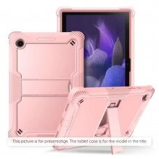 [Užsakomoji prekė] Dėklas iPad 2017 9.7 A1822/A1823 + Folie - Techsuit Rugged TabShell - Rožino aukso spalvos