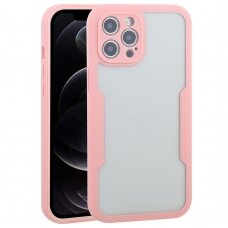 [Užsakomoji prekė] Dėklas iPhone 12 Pro + Folie - Techsuit ColorVerse 360 Series - rožinis