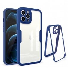 [Užsakomoji prekė] Dėklas iPhone 12 Pro Max + Folie - Techsuit ColorVerse 360 Series - Mėlynas