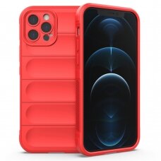 [Užsakomoji prekė] Dėklas iPhone 12 Pro - Techsuit Magic Shield - Raudonas