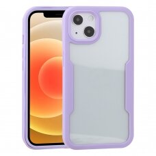 [Užsakomoji prekė] Dėklas iPhone 13 + Folie - Techsuit ColorVerse 360 Series - Purpurinis