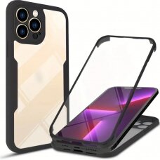 [Užsakomoji prekė] Dėklas iPhone 13 Pro Max + Folie - Techsuit ColorVerse 360 Series - Juodas