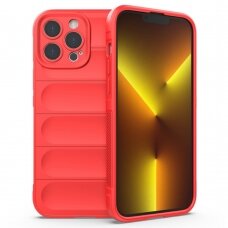 [Užsakomoji prekė] Dėklas iPhone 13 Pro Max - Techsuit Magic Shield - Raudonas