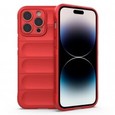 [Užsakomoji prekė] Dėklas iPhone 14 Pro Max - Techsuit Magic Shield - Raudonas