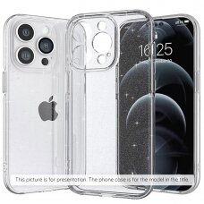 [Užsakomoji prekė] Dėklas iPhone 14 - Techsuit SparkleSkin MagSafe Series - Permatomas