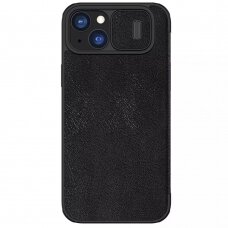 [Užsakomoji prekė] Dėklas iPhone 15 Plus - Nillkin QIN Pro Leather Case - Juodas