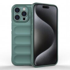 [Užsakomoji prekė] Dėklas iPhone 15 Pro Max - Techsuit Magic Shield - Žalias