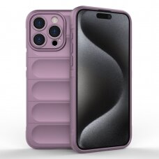 [Užsakomoji prekė] Dėklas iPhone 15 Pro Max - Techsuit Magic Shield - Purpurinis
