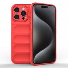 [Užsakomoji prekė] Dėklas iPhone 15 Pro Max - Techsuit Magic Shield - Raudonas