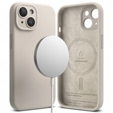[Užsakomoji prekė] Dėklas iPhone 15 - Ringke Silicone Magnetic - Stone