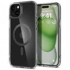 [Užsakomoji prekė] Dėklas iPhone 15 - Spigen Ultra Hybrid MagSafe - Carbon Fiber