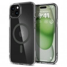 [Užsakomoji prekė] Dėklas iPhone 15 - Spigen Ultra Hybrid MagSafe - Graphite