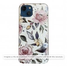 [Užsakomoji prekė] Dėklas iPhone 15 - Techsuit Marble Series - Chloe Baltas