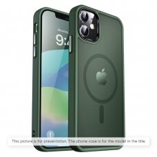 [Užsakomoji prekė] Dėklas iPhone X, iPhone 10 / XS - Techsuit HaloFrost Series - Tamsiai žalias