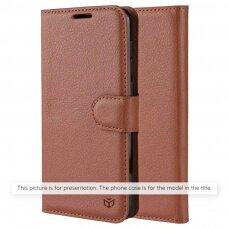 [Užsakomoji prekė] Dėklas iPhone XS Max - Techsuit Leather Folio - Rudas