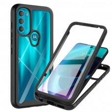 [Užsakomoji prekė] Dėklas skirtas Motorola Moto G71 5G + Folie - Techsuit Defense360 Pro - Juodas TMT774