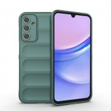 [Užsakomoji prekė] Dėklas Samsung Galaxy A15 4G / A15 5G - Techsuit Magic Shield - Žalias