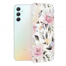 [Užsakomoji prekė] Telefono dėklas Samsung Galaxy A34 5G - Techsuit Marble Series - Chloe Baltas