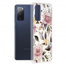 [Užsakomoji prekė] Telefono dėklas Samsung Galaxy S20 FE / S20 FE 5G - Techsuit Marble Series - Chloe Baltas