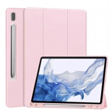 [Užsakomoji prekė] Dėklas Samsung Galaxy Tab S7 Plus / S8 Plus - Techsuit Flex Trifold - rožinis