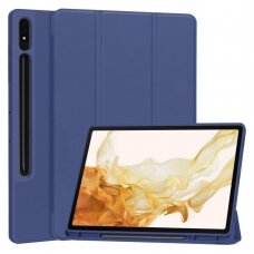 [Užsakomoji prekė] Dėklas Samsung Galaxy Tab S8 - Techsuit Flex Trifold - Tamsiai mėlynas