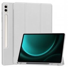 [Užsakomoji prekė] Dėklas Samsung Galaxy Tab S9 FE Plus - Techsuit Flex Trifold -pilkas