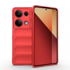 [Užsakomoji prekė] Dėklas Xiaomi Redmi Note 13 Pro 4G / Poco M6 Pro 4G - Techsuit Magic Shield - Raudonas