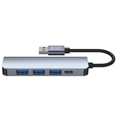 HUB Tech-Protect V0 5in1 USB-A - USB-A 3.0 / 3x USB-A 2.0 / USB-C - pilkas 2