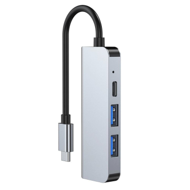 HUB Tech-Protect V2 4in1 USB-C - USB-A 3.0 / USB-A 2.0 / USB-C / HDMI - pilkas 2