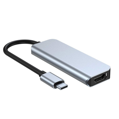 HUB Tech-Protect V2 4in1 USB-C - USB-A 3.0 / USB-A 2.0 / USB-C / HDMI - pilkas 3