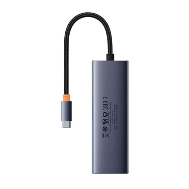 [Užsakomoji prekė] Skirstytuvas HUB Type-C to 3 x USB 3.0, RJ45 - Baseus UltraJoy Series (B0005280A813-00) - Space Grey 5