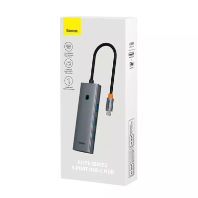 [Užsakomoji prekė] Skirstytuvas HUB Type-C to 3 x USB 3.0, RJ45 - Baseus UltraJoy Series (B0005280A813-00) - Space Grey 6