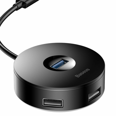 [Užsakomoji prekė] Jungčių Stotelė Hub USB 3.0 la USB 3.0, 3x USB 2.0 - Baseus (CAHUB-U01) - Juodas 3