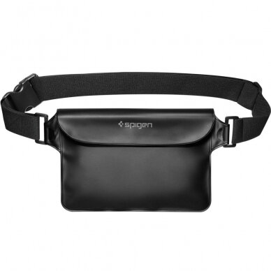 [Užsakomoji prekė] Dėklas + geanta subacvatica - Spigen Waist Bag & Waterproof Case A621 - Juodas 3