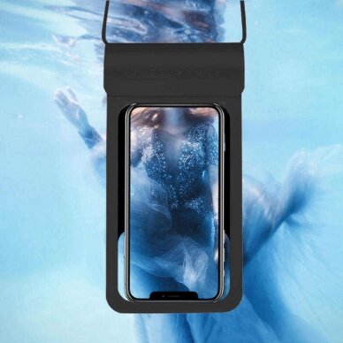 [Užsakomoji prekė] Vandeniui atsparus dėklas - Techsuit Waterproof Case (TWC1) - Juodas 1